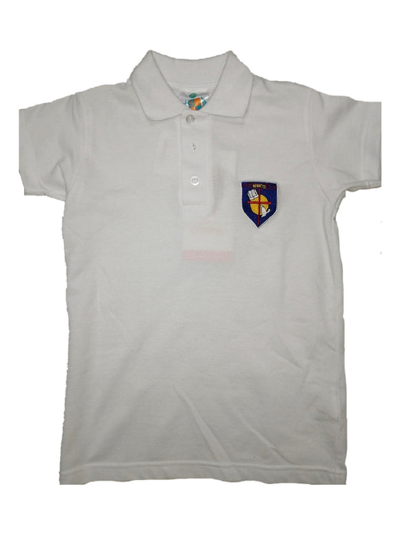 NWCS White Golf Shirt