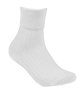 Double Pack White Ankle Socks