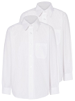 White Long Sleeve Shirt (Double Pack)