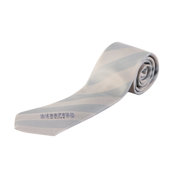 Grey and silver striped tie. Gr 7 only(compulsory)