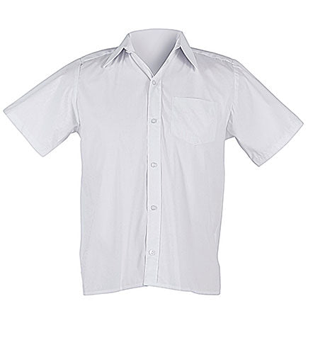 White Short Sleeve Lounge Shirt (Double Pack)