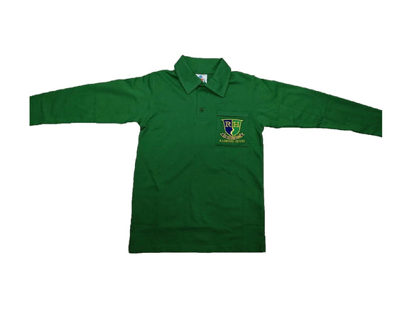 Radford House Primary Emerald Long Sleeve Golf Shirt